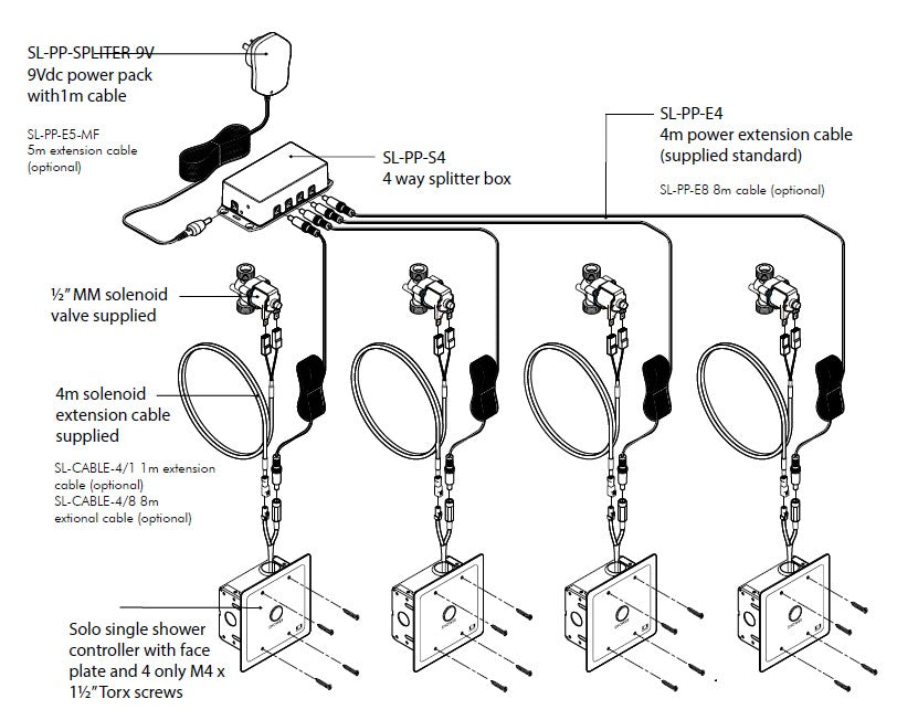 Macdonald Solo Piezo Switch Shower Control